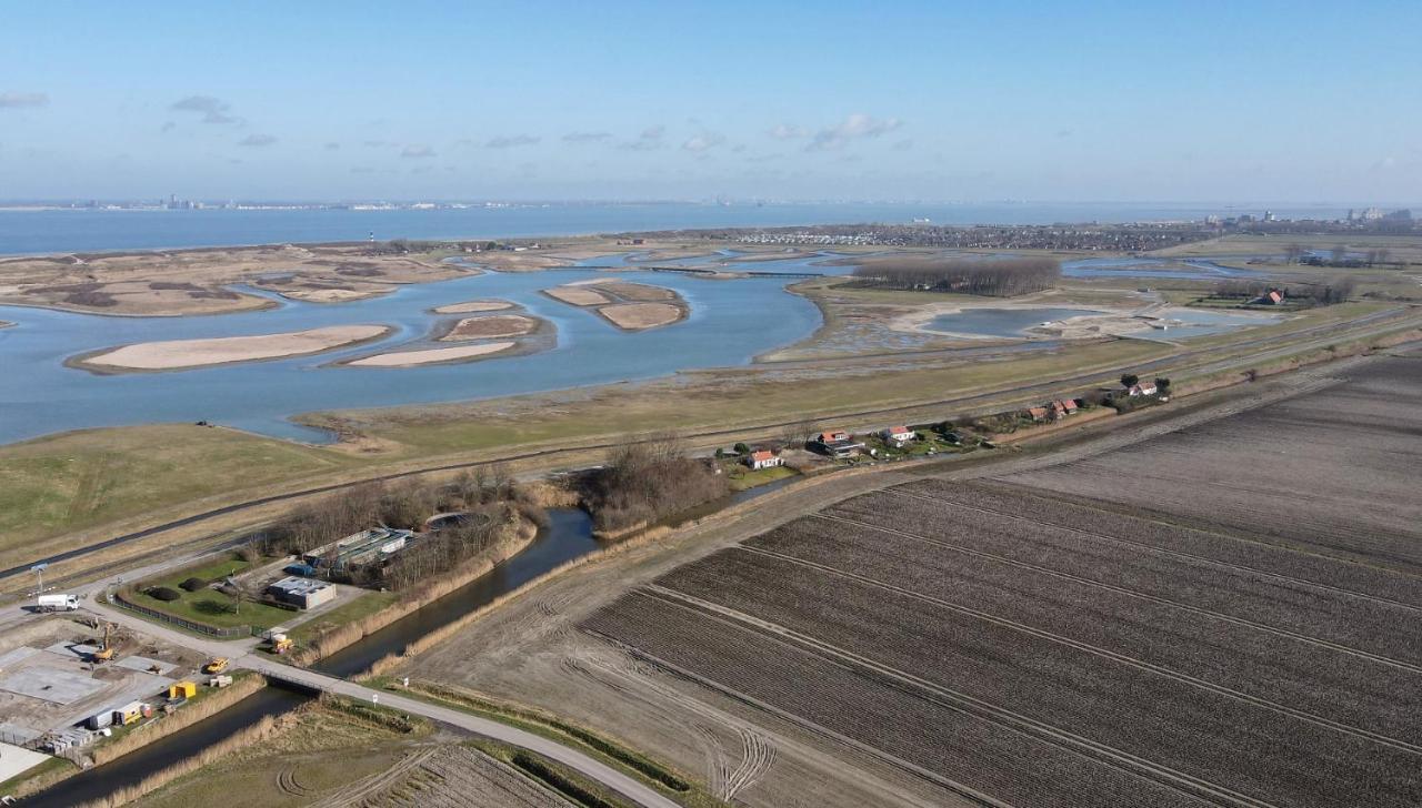 Iris'T; Dijkhuisje In De Polders Van Groede. Βίλα Εξωτερικό φωτογραφία